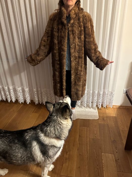 Futro z norek naturalne