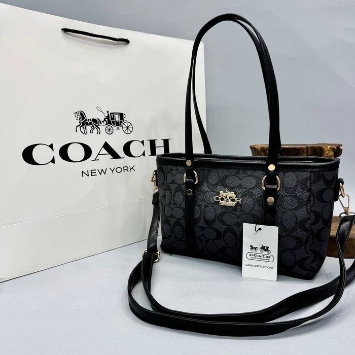 Брендова жіноча сумка Coach Mini Tote, Тоут з ремінцем  через плече