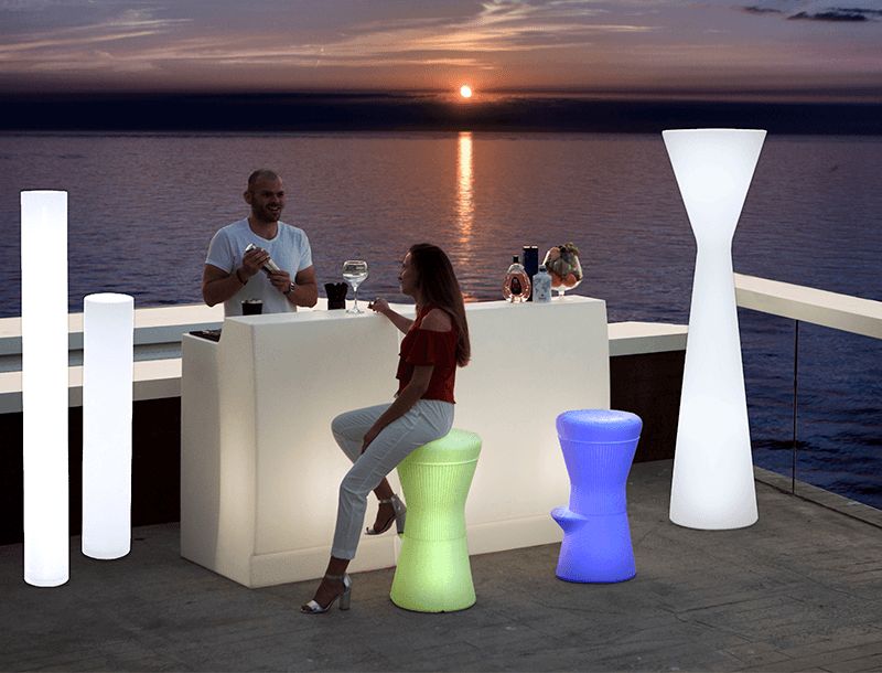 Balcão luminoso jardim