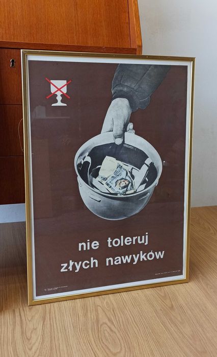 Oryginalny plakat propagandowy PRL z 1974r J.Sawośko W.Karczmarzyk.