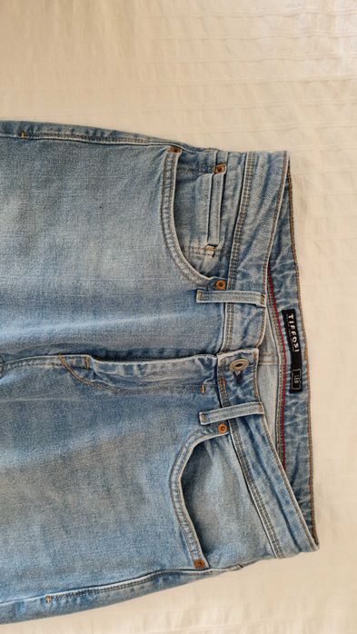 Calças homem tifosi n38 n42 perna justa