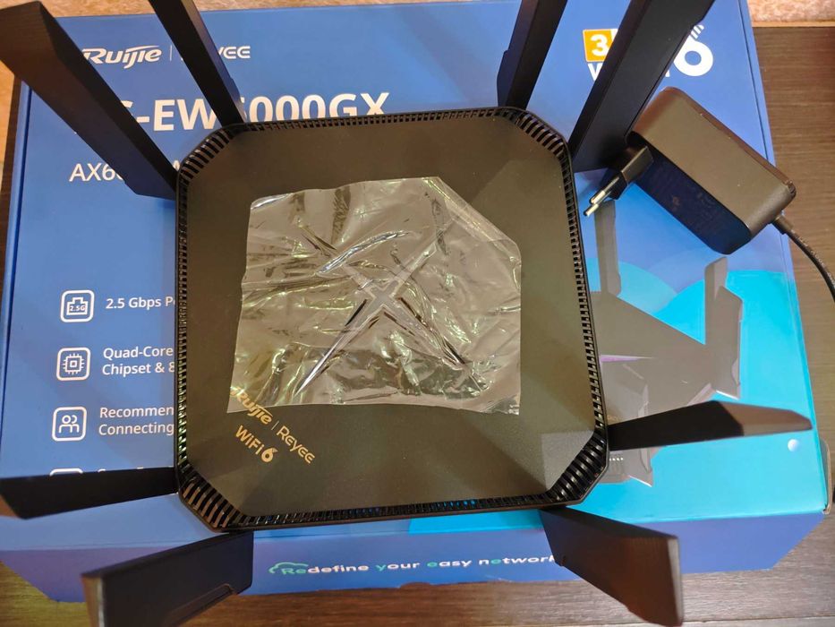 Игровой WiFi 6 роутер Ruijie Reyee RG EW6000GX AX6000