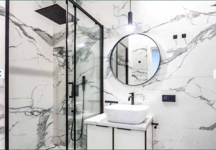 Душевой гарнитур QUYANRE для скрытого монтажа в черном цвете дисплей