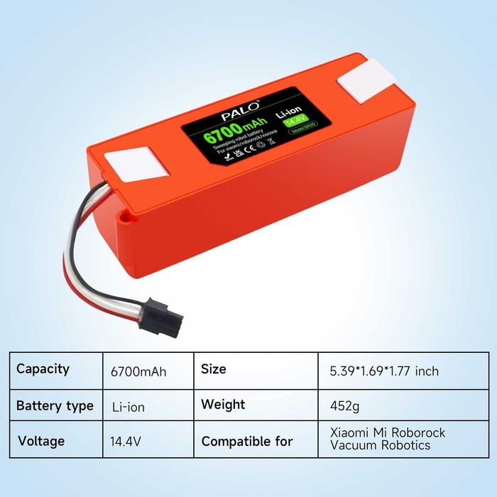 Akumulator litowo-jonowy 6700 mAh, do robota odkurzającego, spp636