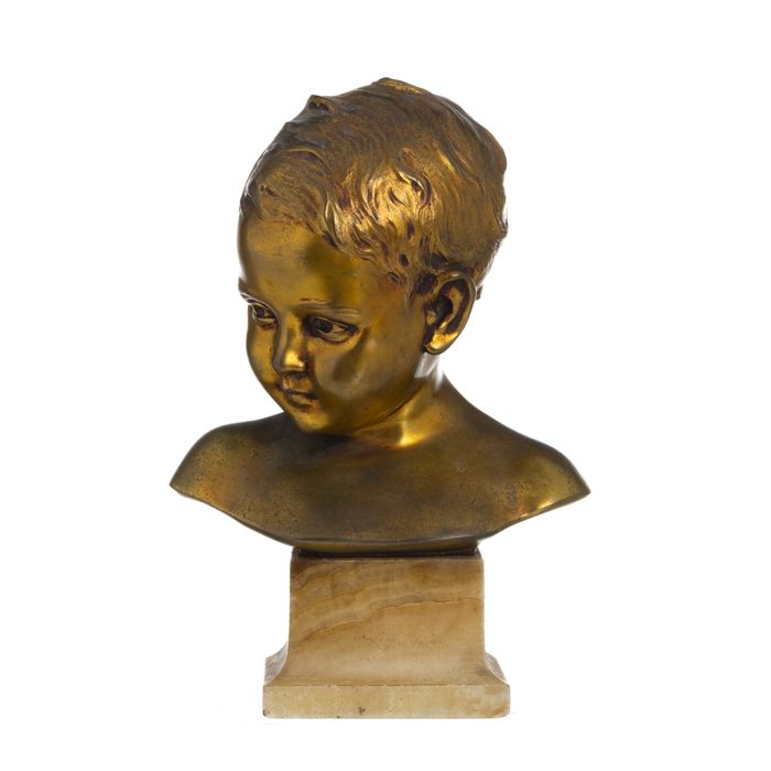 Escultura - Busto de menino - Século XIX