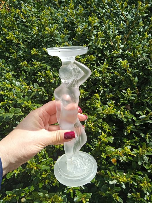 Подсвечник Гусь хрустальный завод