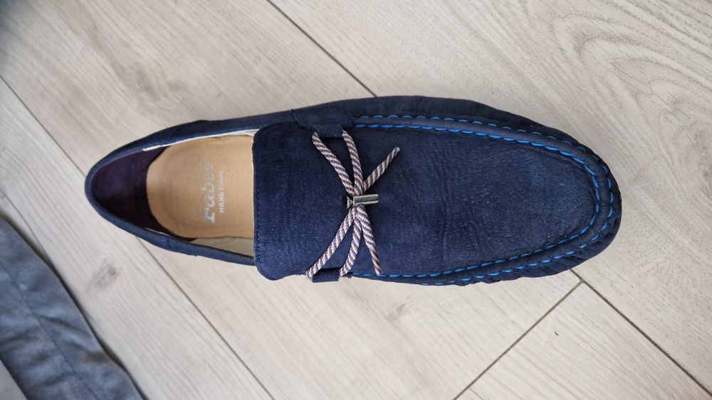 Mokasyny męskie skórzane