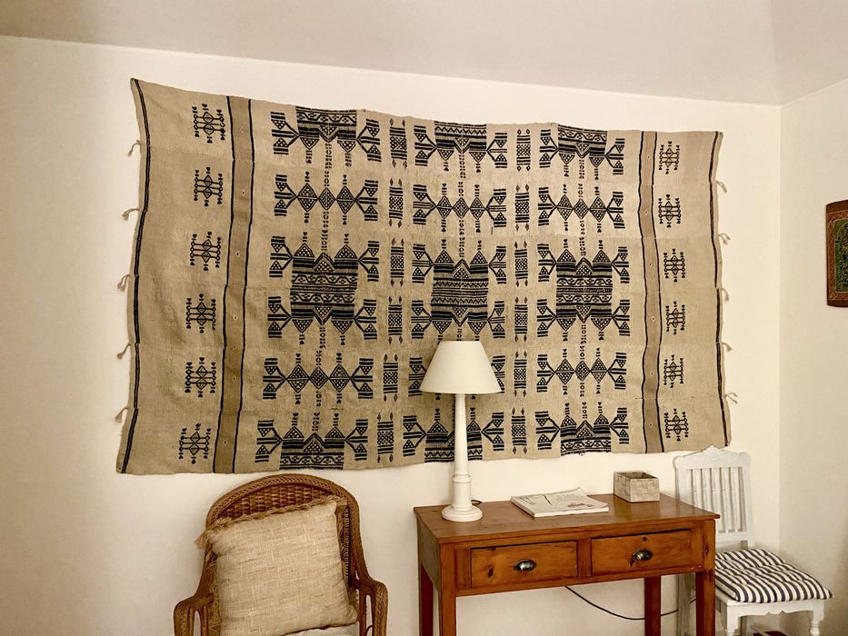 Tapecaria Tapete Berbere muito antigo em Lã