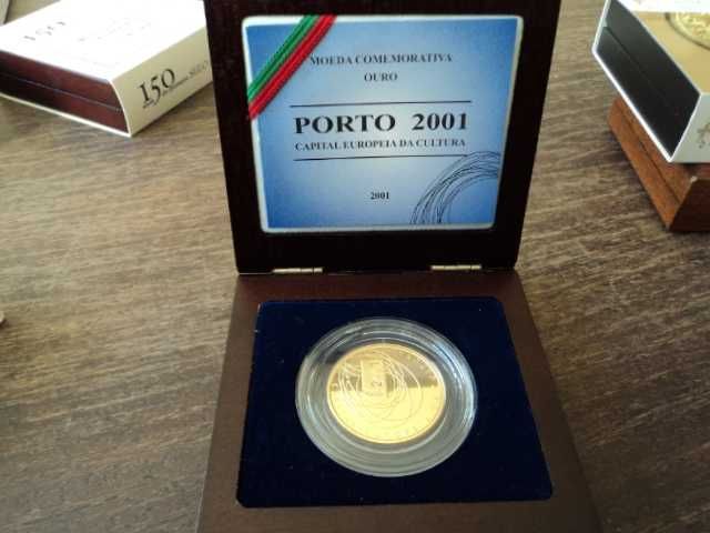 moeda de ouro PORTO 2001 Capital Europeia da Cultura