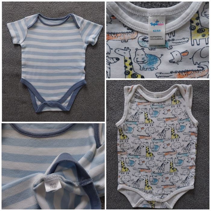 Літній одяг 56-62, 62-68, 68-74, 0-3, 3-6 і 6-9міс, Next, Mamas and papas, Dopodopo, Adidas Umbro