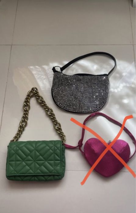 Клатч сумка женская кошелек белый сердце стразы зеленая маленькая сумк