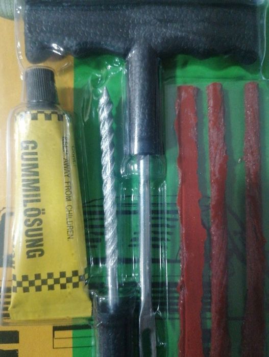 Kit reparação de pneus de moto
