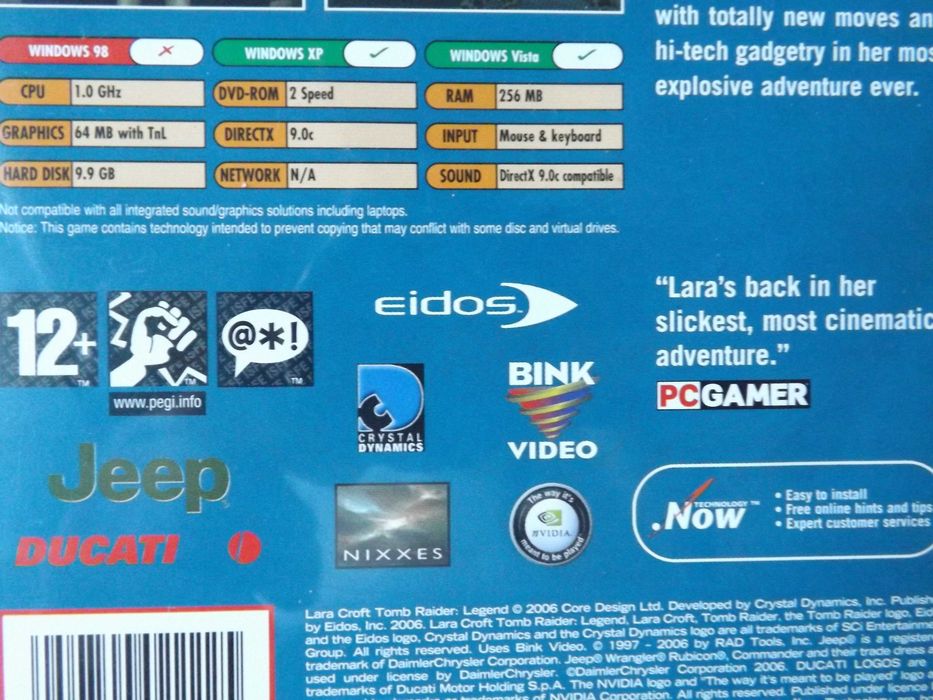 tomb raider legend gra PC dvd