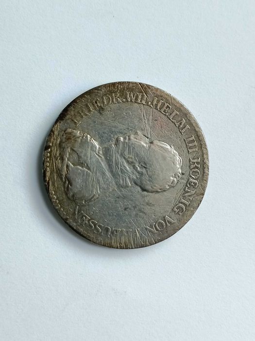 Talar 1818 A Niemcy Prusy Fryderyk Wilhelm lll oryginał Srebro