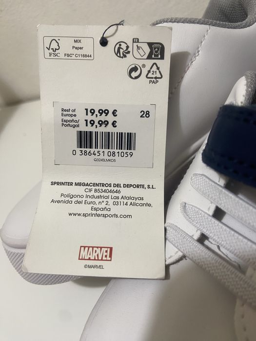 Sapatilhas / tenis marvel  28 NOVAS