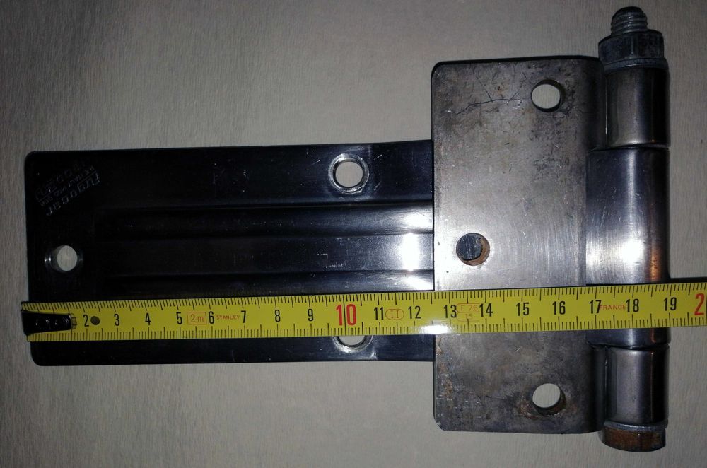 Masywne zawiasy ze stali nierdzewnej Furgocar Italy - 2 sztuki