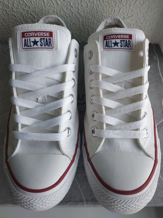 Кеди 41р(26см)"CONVERSE". Білий колір. Вигуляні один раз. ORIGINAL!