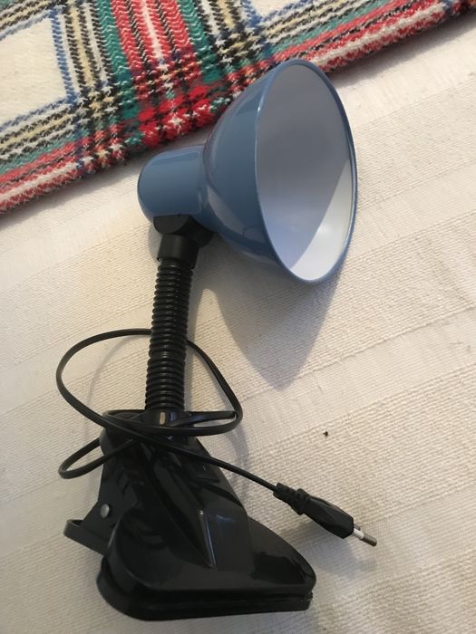 Candeeiro de secretaria azul