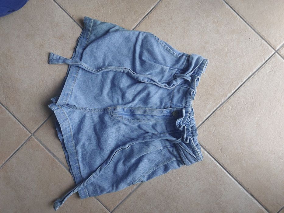 Stradivarius calção de ganga