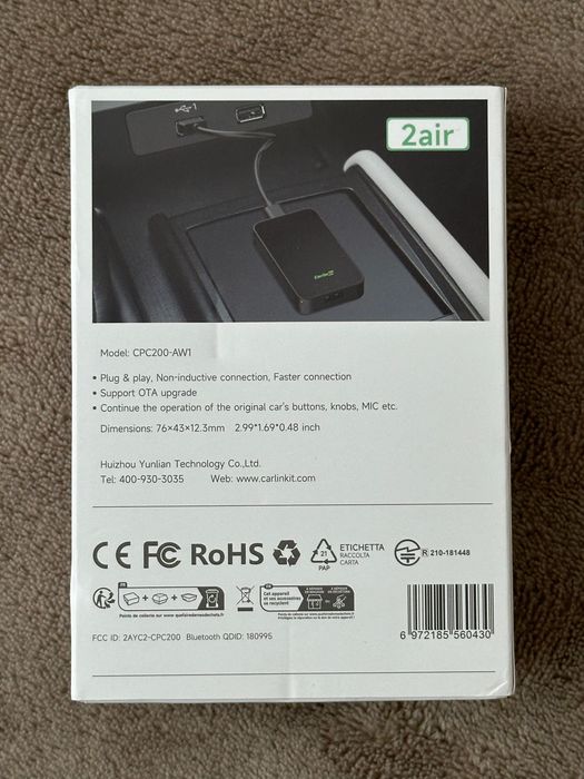 CarlinKit 5.0 2air CarPlay android auto