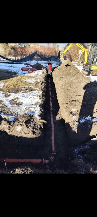 Usługi minikoparką, przyłącza, wykopy, minikoparka