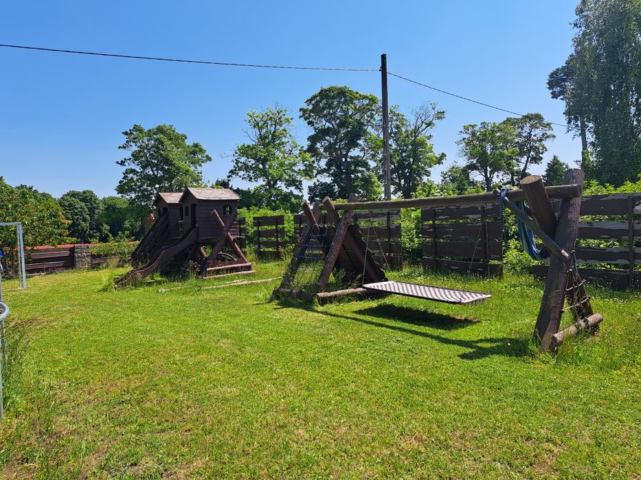 Plac zabaw drewniany