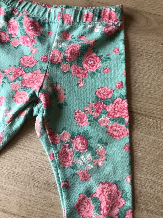 Calça florida de menina Benetton, 6 meses