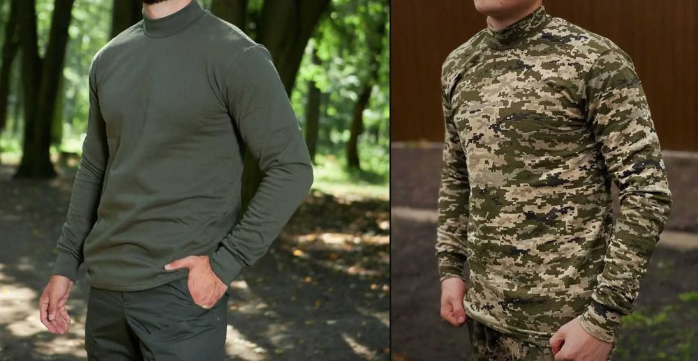 Гольф Реглан Свитер ЗСУ на байке Хаки Пиксель 46-60 размер ХБ ЗСУ