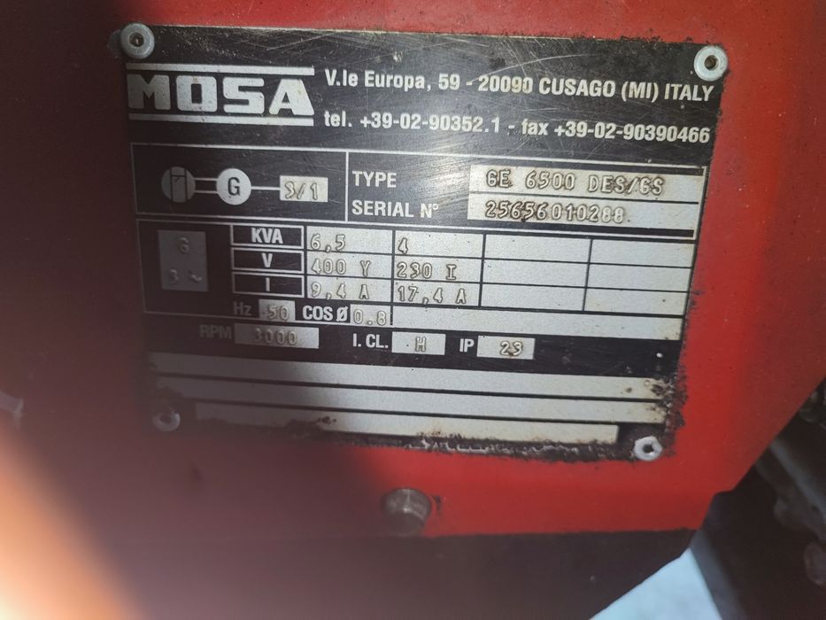 Gerador mosa ge 6500