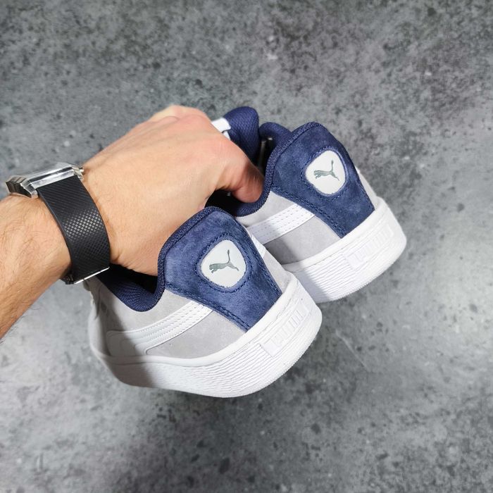 Кросівки чоловічі Puma Suede XL сірі замша розміри 38-45