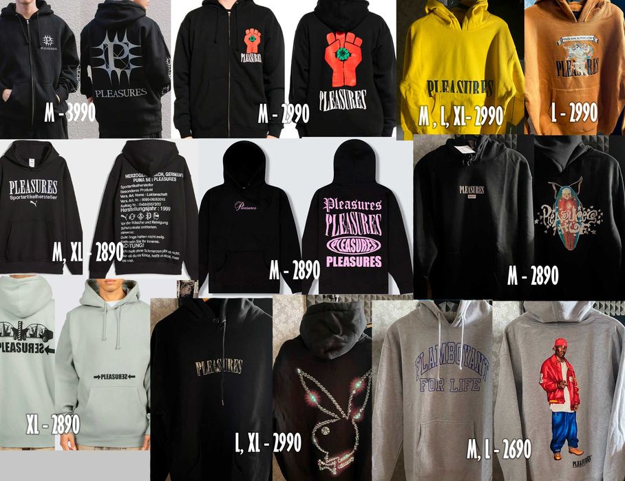 Худі True FA Pleasures - Glo Religion Gang  | Від S до XXL | Оригінал!