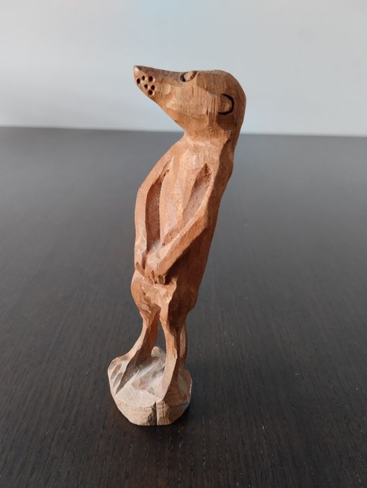 Estátua Artesanal Africana Suricata