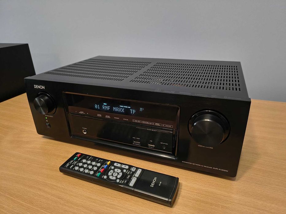 Amplituner DENON AVR-X1300W 7.2 WiFi BT 4K HDMI ARC USB Pilot  D ATMOS