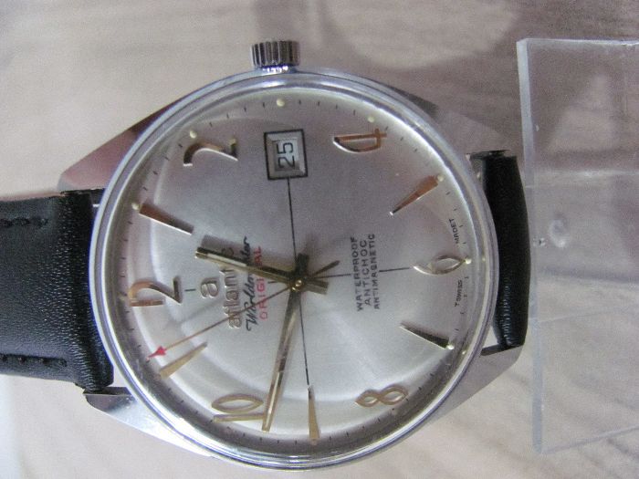 Zegarek Atlantic 61660 Orginal Worldmaster 17 jewels Swiss nakręcany