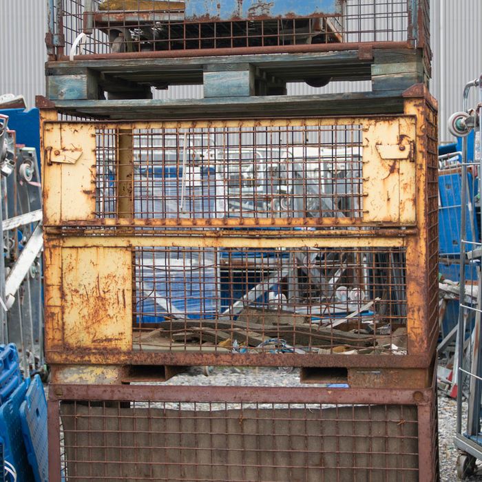 Gitterbox - Stalowy Pojemnik Siatkowy z Uchylaną Klapą