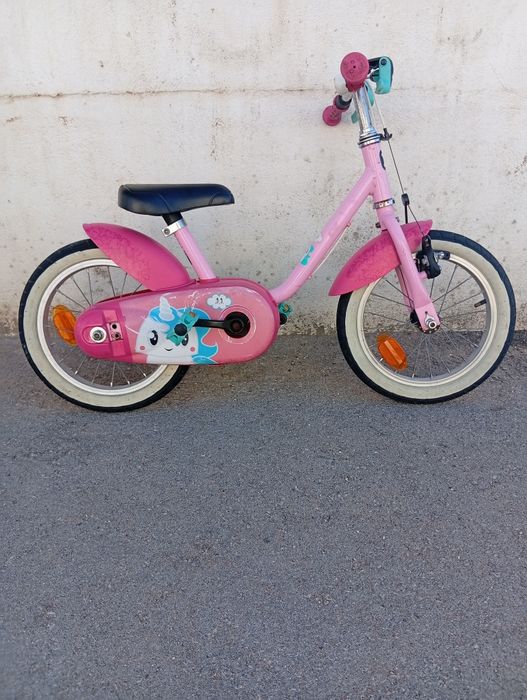 Bicicleta de Criança B'Twin Unicornio Rosa - 14" (Usada)