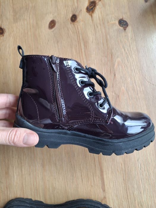 Botas de criança de verniz Zara Nr 27 roxo