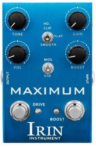 Pedal de Guitarra Overdrive Irin Maximum, Ultimate Drive (novos)