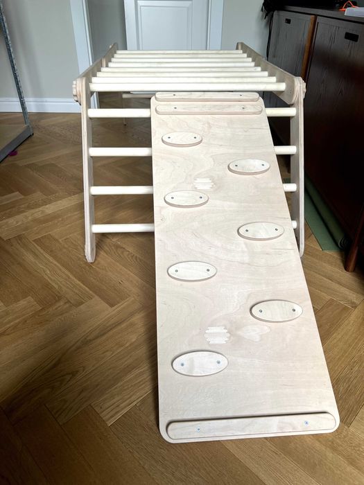 Drabinka trójkąt wspinaczkowy dla dzieci montessori + zjeżdzalnia