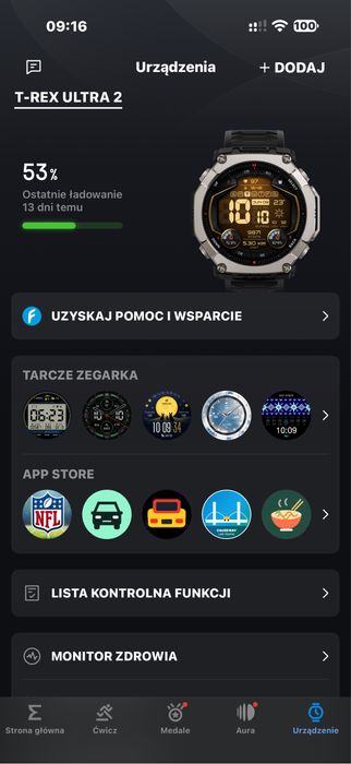 Amazfit T-rex Ultra 2 z dodatkami