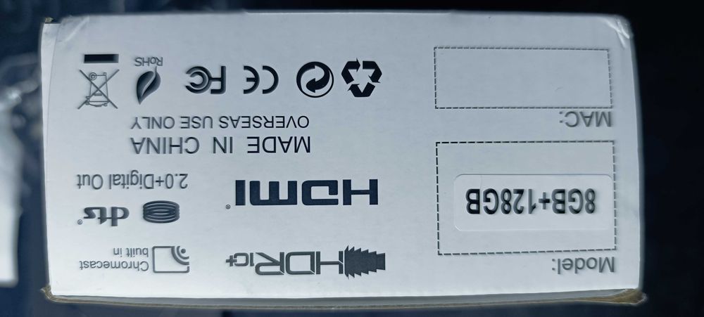 BOX Android 14.0 8GB ram - 128GB