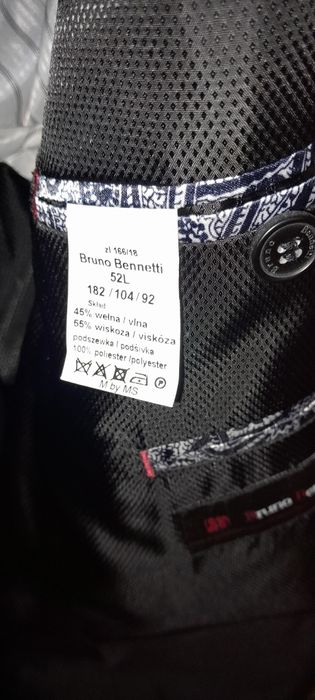 Garnitur męski raz ubrany