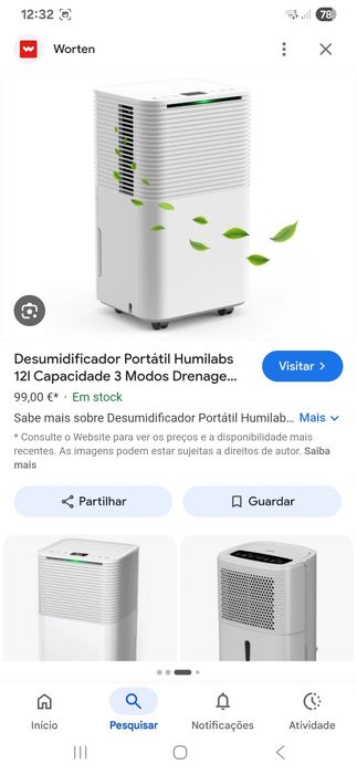 Desumidificadores como novo. Entrega e. REBOLEIRA OU AEROPORTO GALP