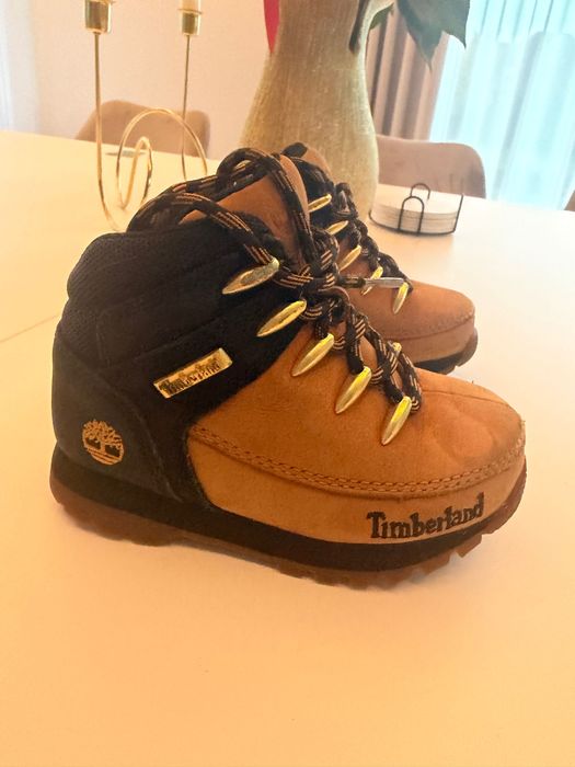 Timberland buty trekkingowe karmelowo\-czarne trapery