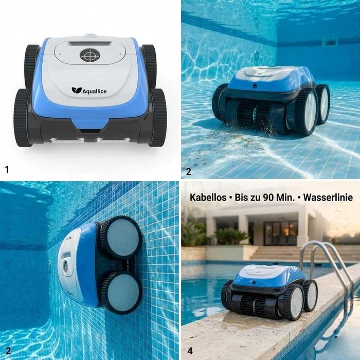 Robô limpador de piscinas Leopard Pro Aquallice