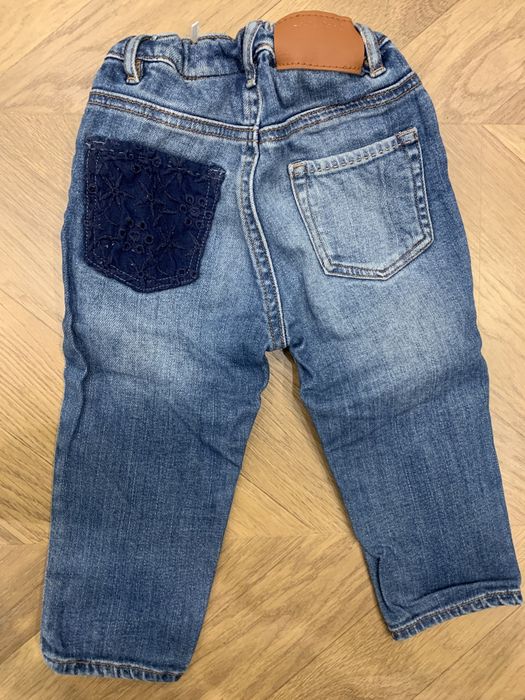 Spodnie Jeans z gumką dla dziewczynki H&M rozmiar 74
