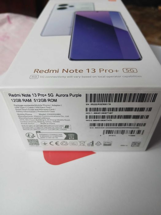 Xiaomi Redmi Note 13 Pro Plus 5g 12/512 gb Aurora Purple