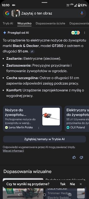 Nożyce do żywoplotu