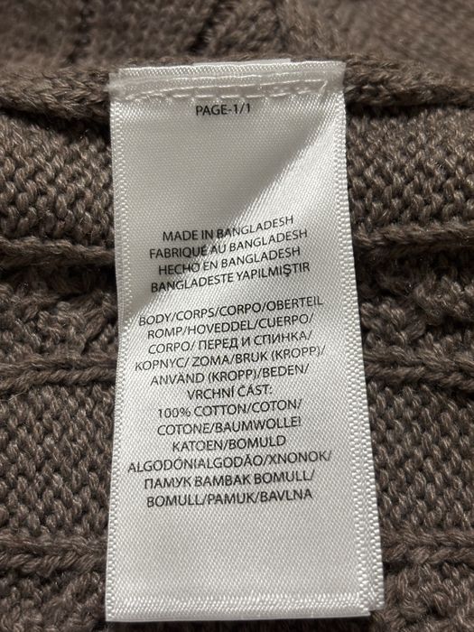 Kawowy sweter męski Polo Ralph Lauren 100% bawełna rozmiar S