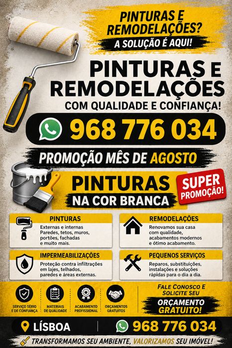 Pinturas e remodelacao